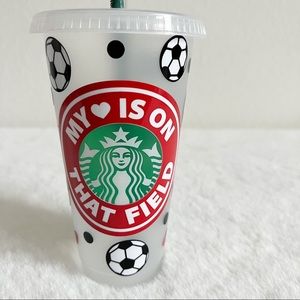 Soccer Themed Venti Cold Cup Starbucks Tumbler